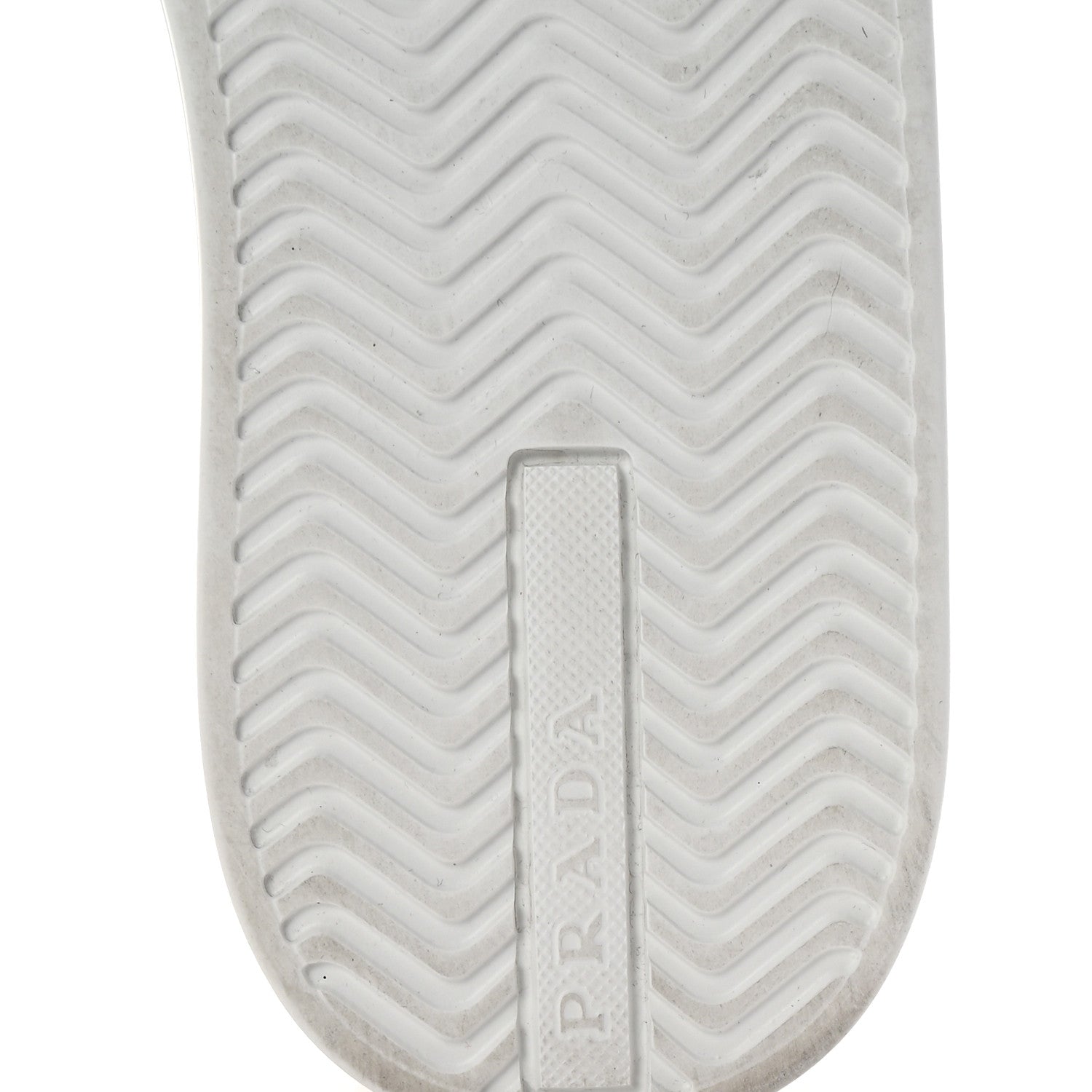 Prada Nylon Gabardine Triangle Logo Platform Sneakers 36 White 7 of 9