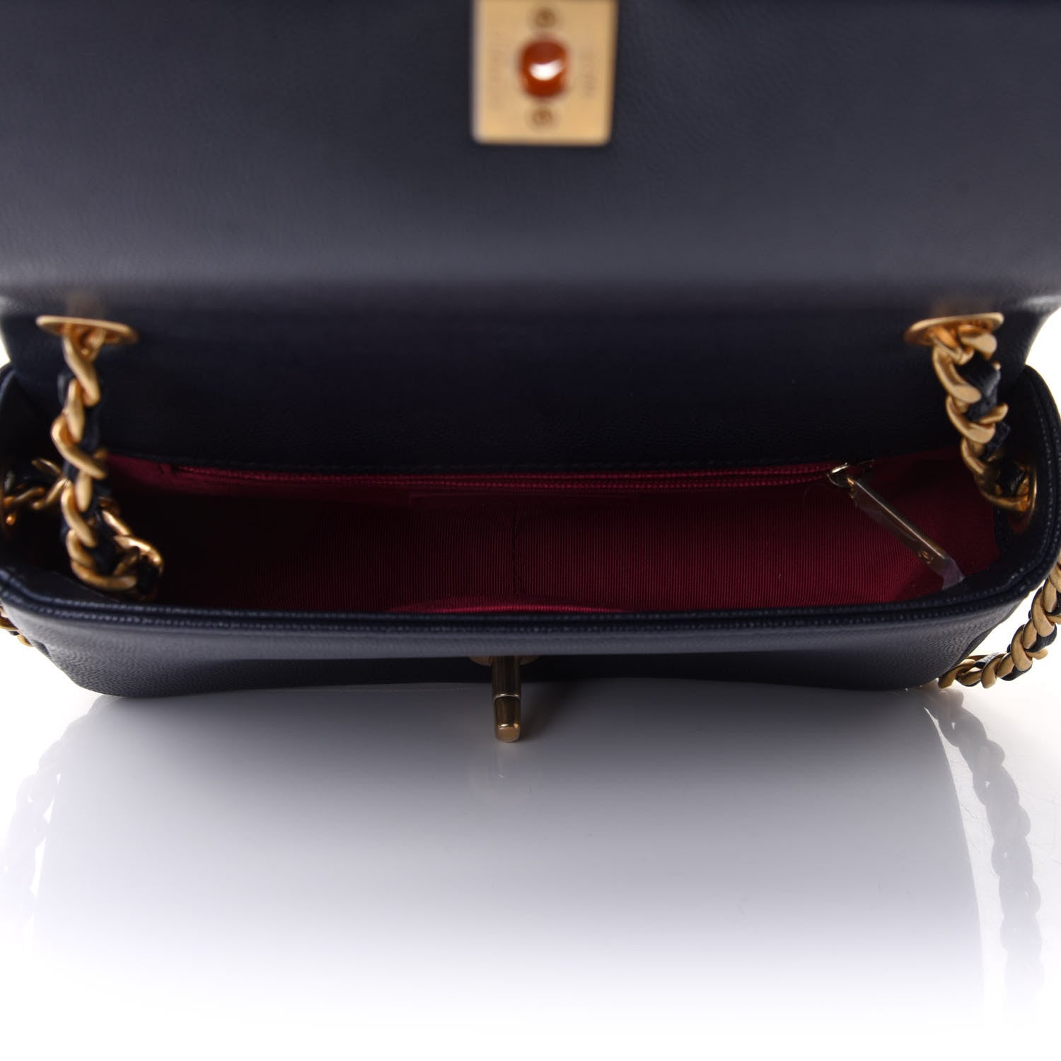 Chanel Caviar Quilted Small Fashion Therapy Flap Bag Navy Blue 8 of 14