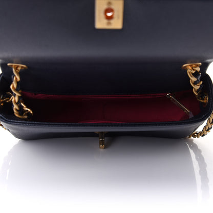 Chanel Caviar Quilted Small Fashion Therapy Flap Bag Navy Blue 8 of 14