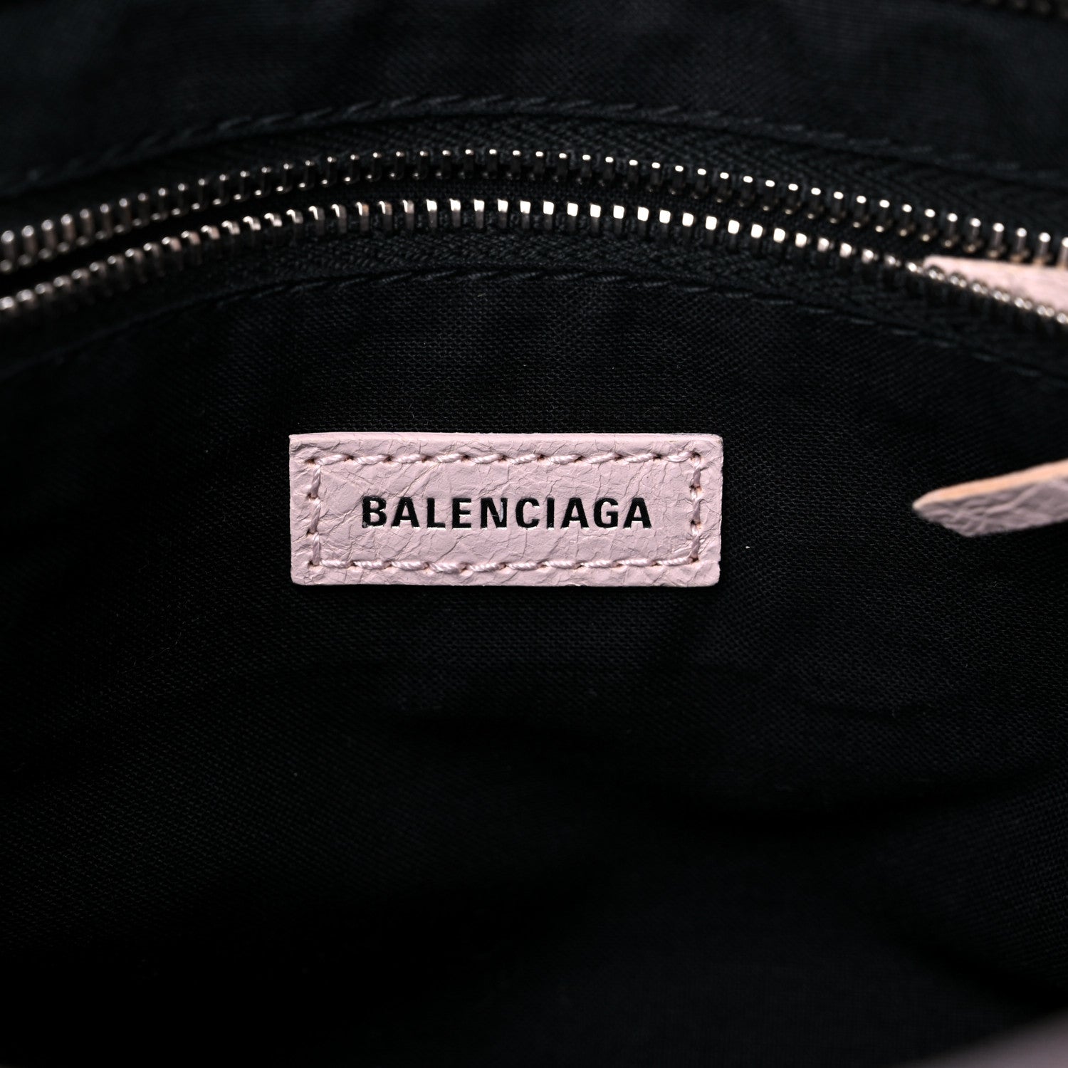 Balenciaga Agneau Classic Silver Hardware S City Logo Strap Light Rose White 5 of 9