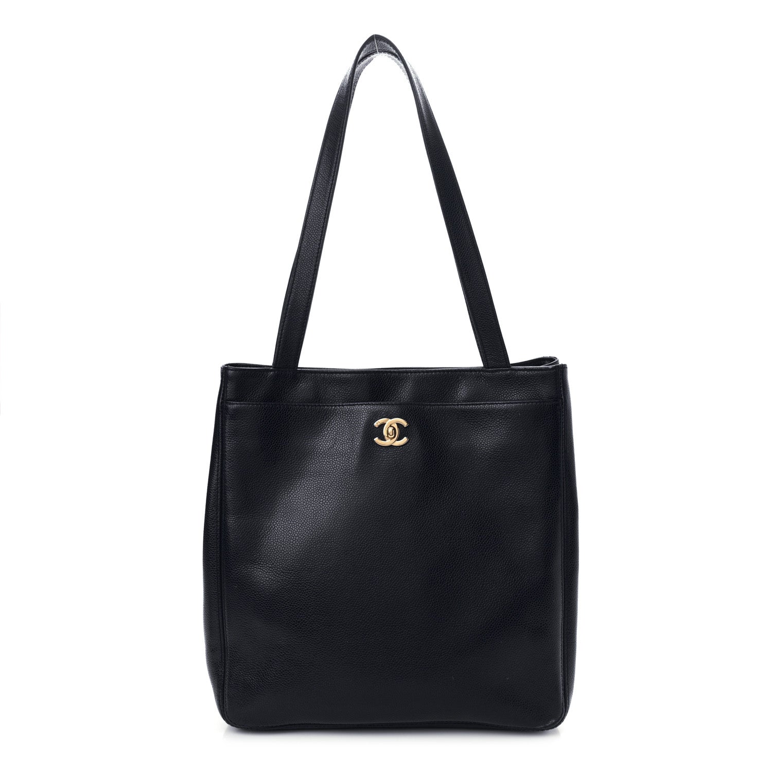 Chanel Caviar Shopping Tote Navy 1 of 18