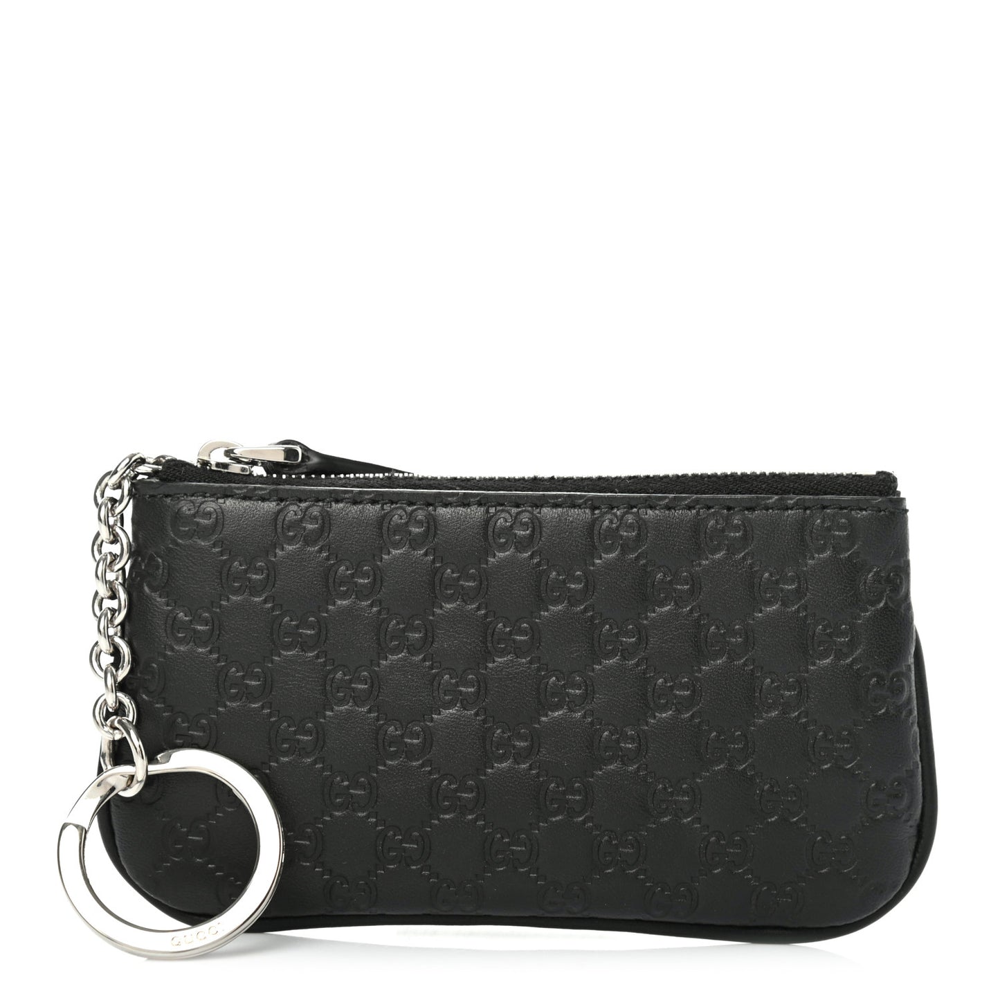 Microguccissima Key Ring Coin Case Black