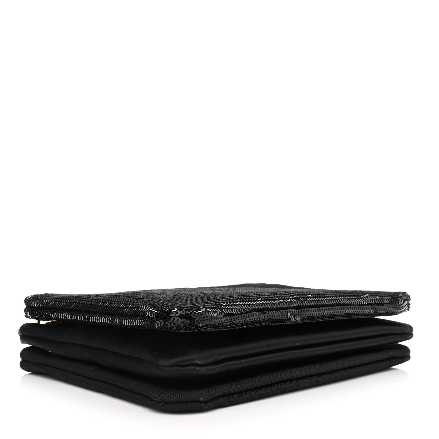 Celine Sequin Small Trio Crossbody Bag Black 4 of 12