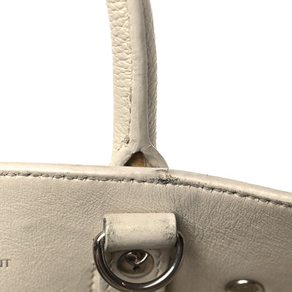 Saint Laurent Grained Calfskin Nano Sac De Jour Dove White 10 of 12