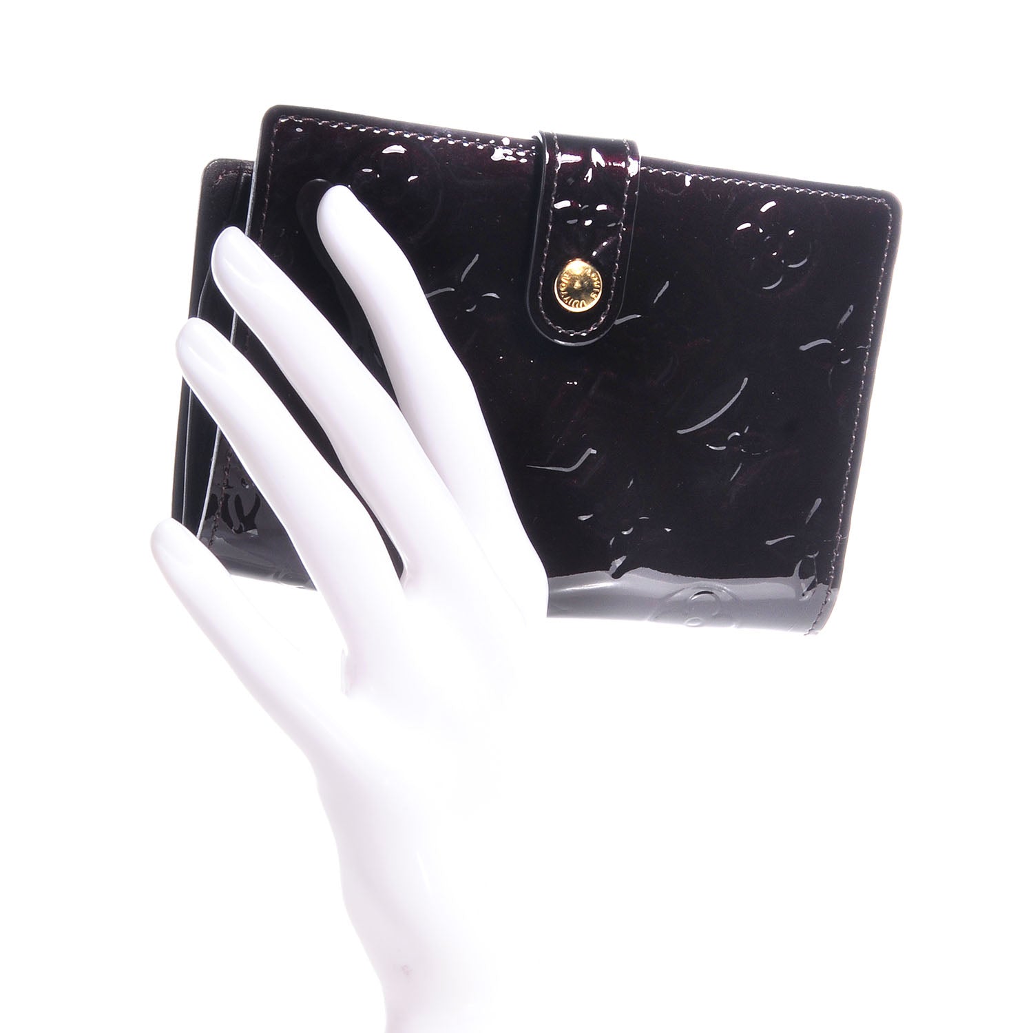 Louis Vuitton Vernis French Purse Wallet Amarante 2 of 8