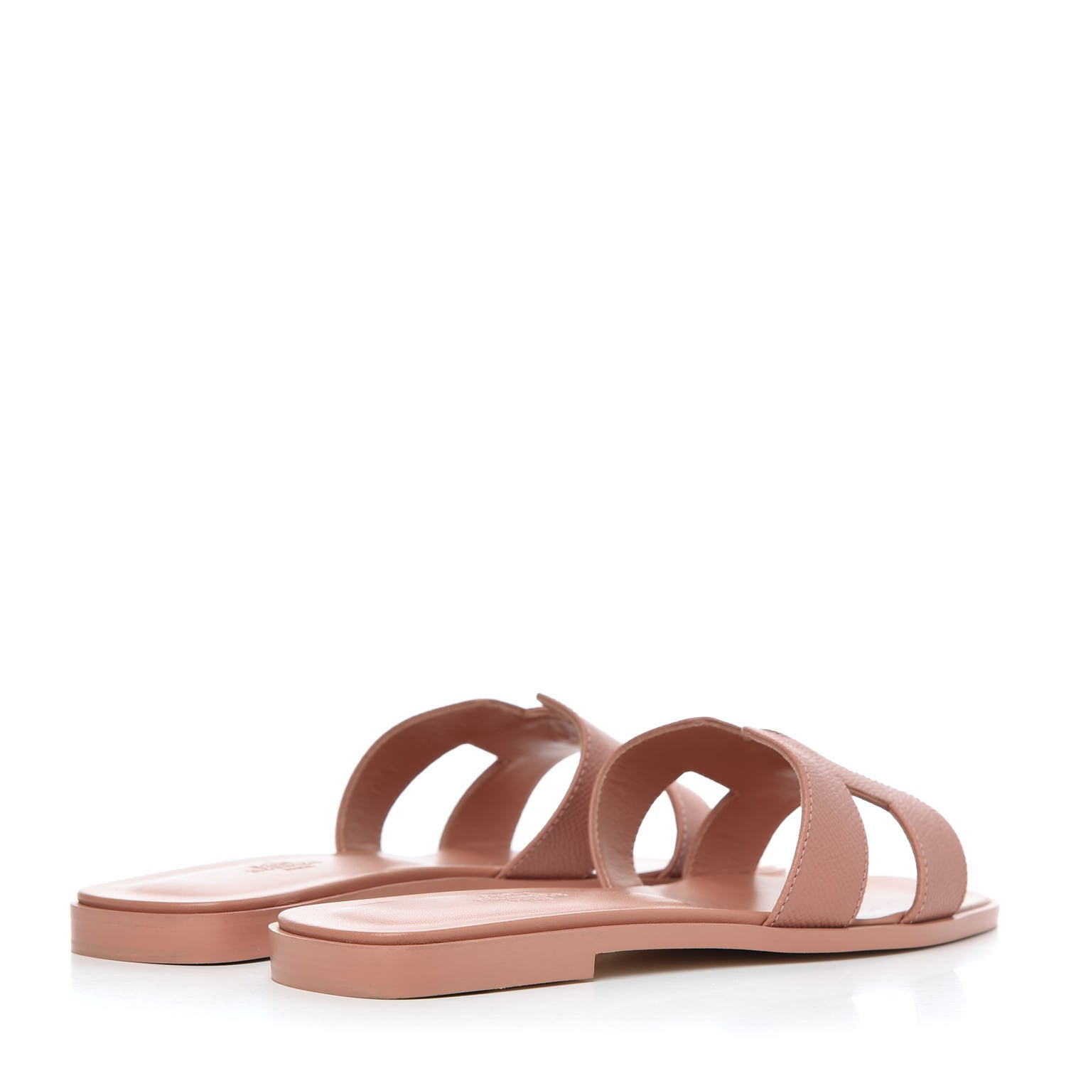 Hermes Epsom Oran Sandals 38 Rose Aube 4 of 12
