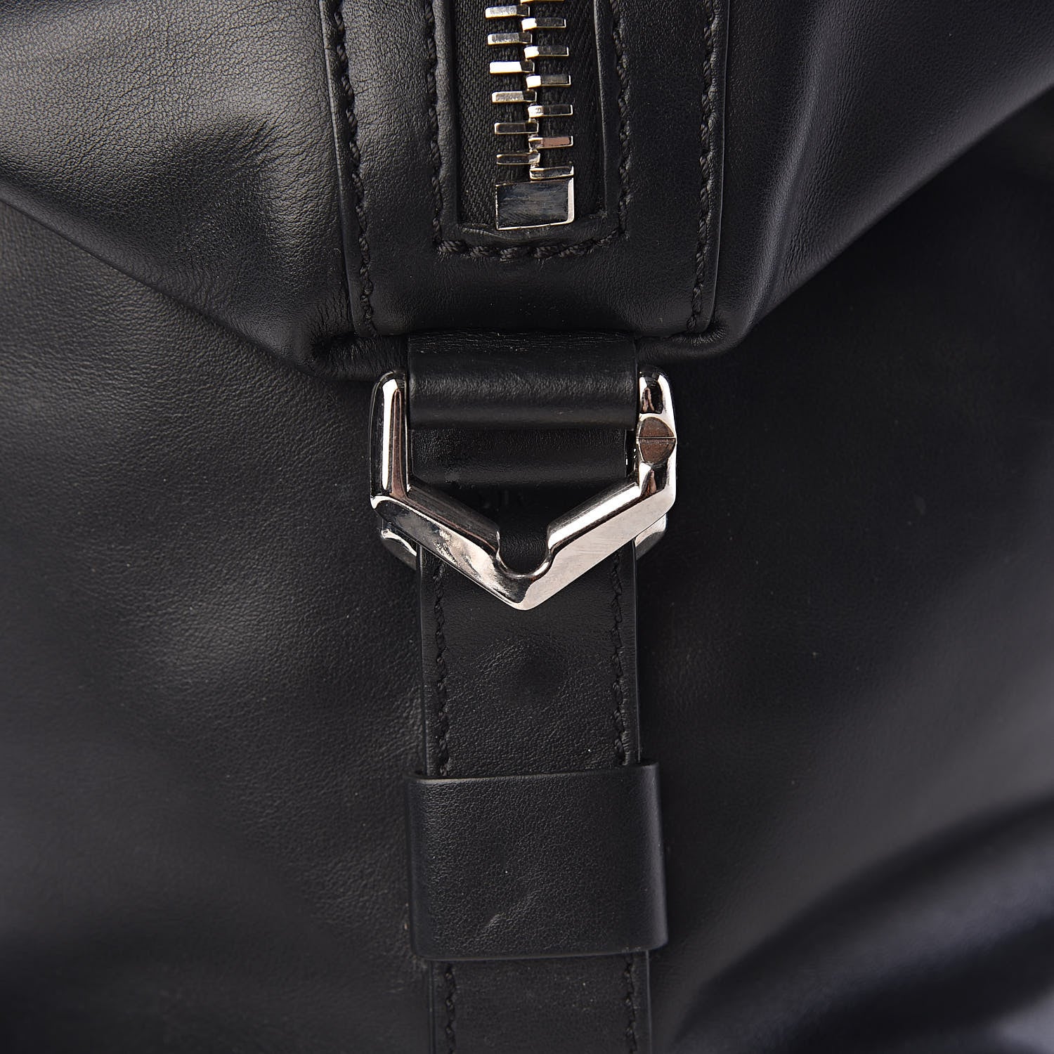 Givenchy Waxed Calfskin Medium Nightingale Logo Strap Black 8 of 11