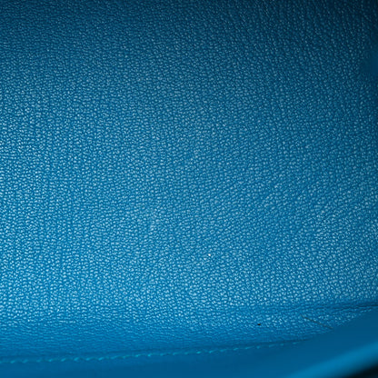 Hermes Togo Kelly Retourne 28 Bleu Zanzibar 12 of 13