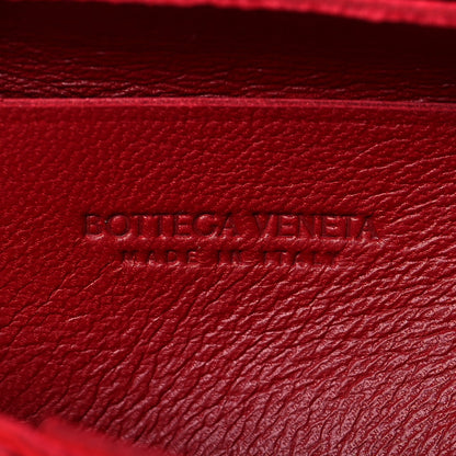 Bottega Veneta Lambskin Maxi Intrecciato Extra Mini Cassette Crossbody Bag Bordeaux 5 of 8