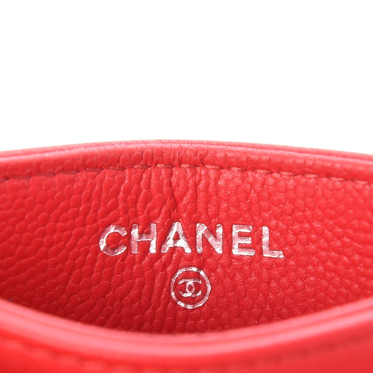 Chanel Caviar Camellia Quilted Card Holder Red 6 of 9