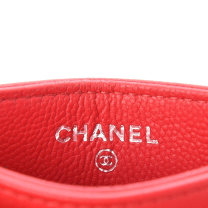 Chanel Caviar Camellia Quilted Card Holder Red 6 of 9