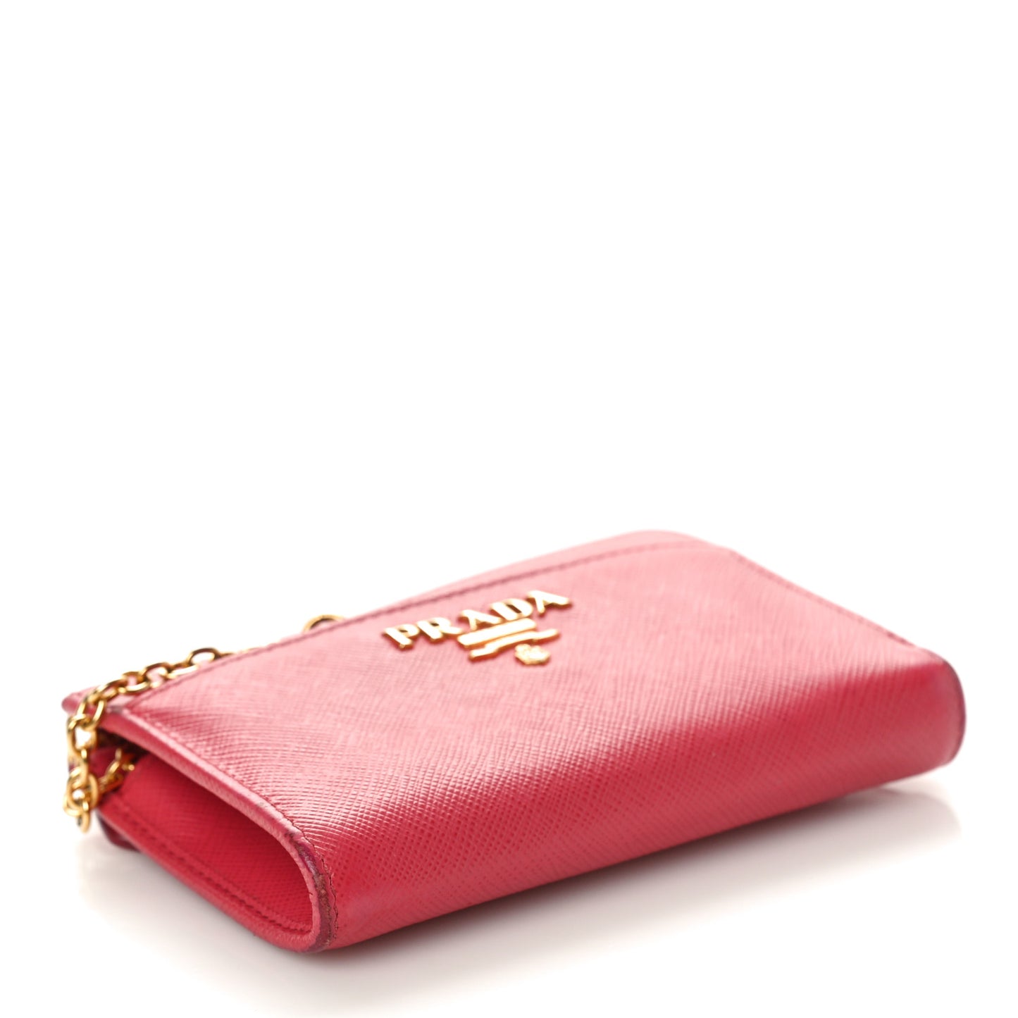 Saffiano Metal Zip Around Key Holder Peonia