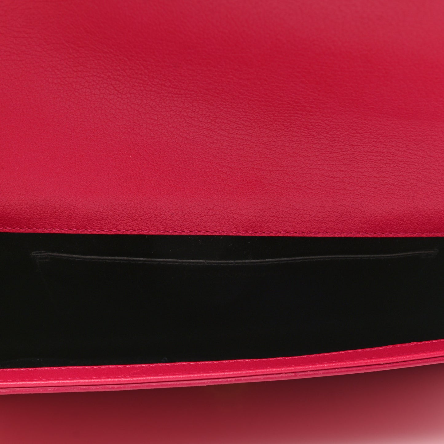 Calfskin Monogram Large Belle De Jour Clutch Lipstick Fuchsia