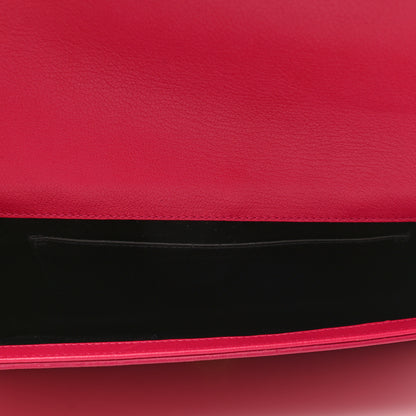 Saint Laurent Calfskin Monogram Large Belle De Jour Clutch Lipstick Fuchsia 5 of 6