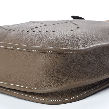 Hermes Taurillon Clemence Evelyne III PM Etoupe 9 of 9