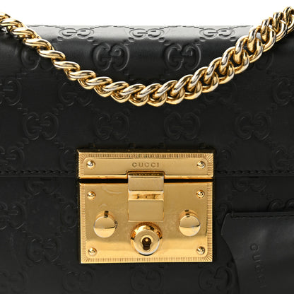 Gucci Guccissima Small Padlock Shoulder Bag Black 8 of 10