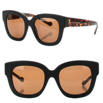 Louis Vuitton Leather Acetate Audrey Sunglasses Z0668W Black Tortoise 1 of 6