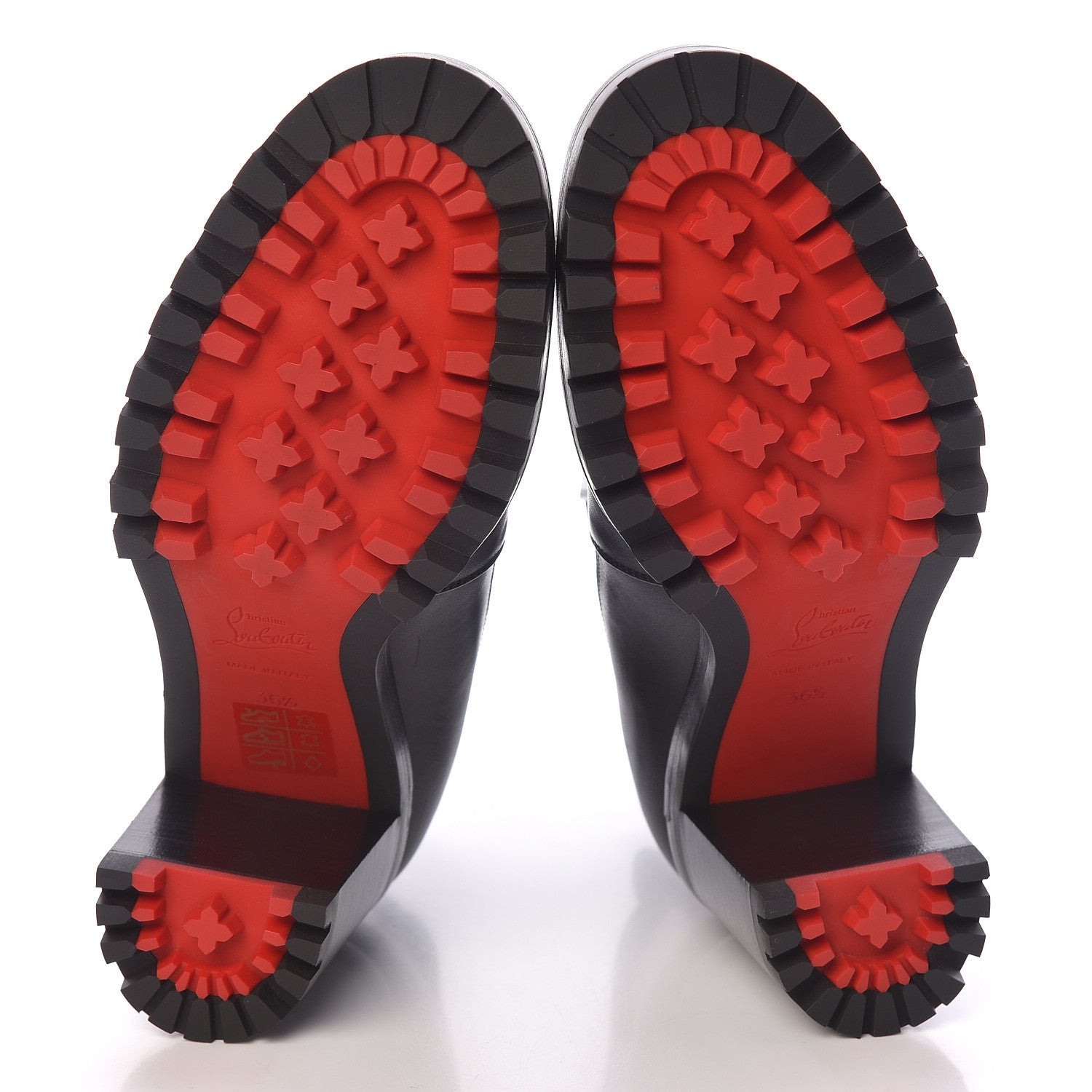 Christian Louboutin Calfskin Marchacroche 70 Chelsea Boots 36.5 Black 5 of 8