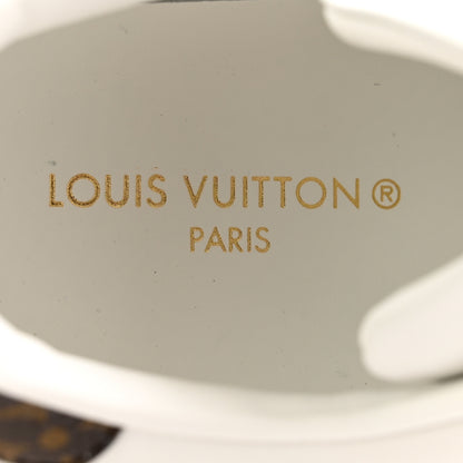 Louis Vuitton Calfskin Monogram Debossed Time Out Sneakers 35.5 White Silver 6 of 9
