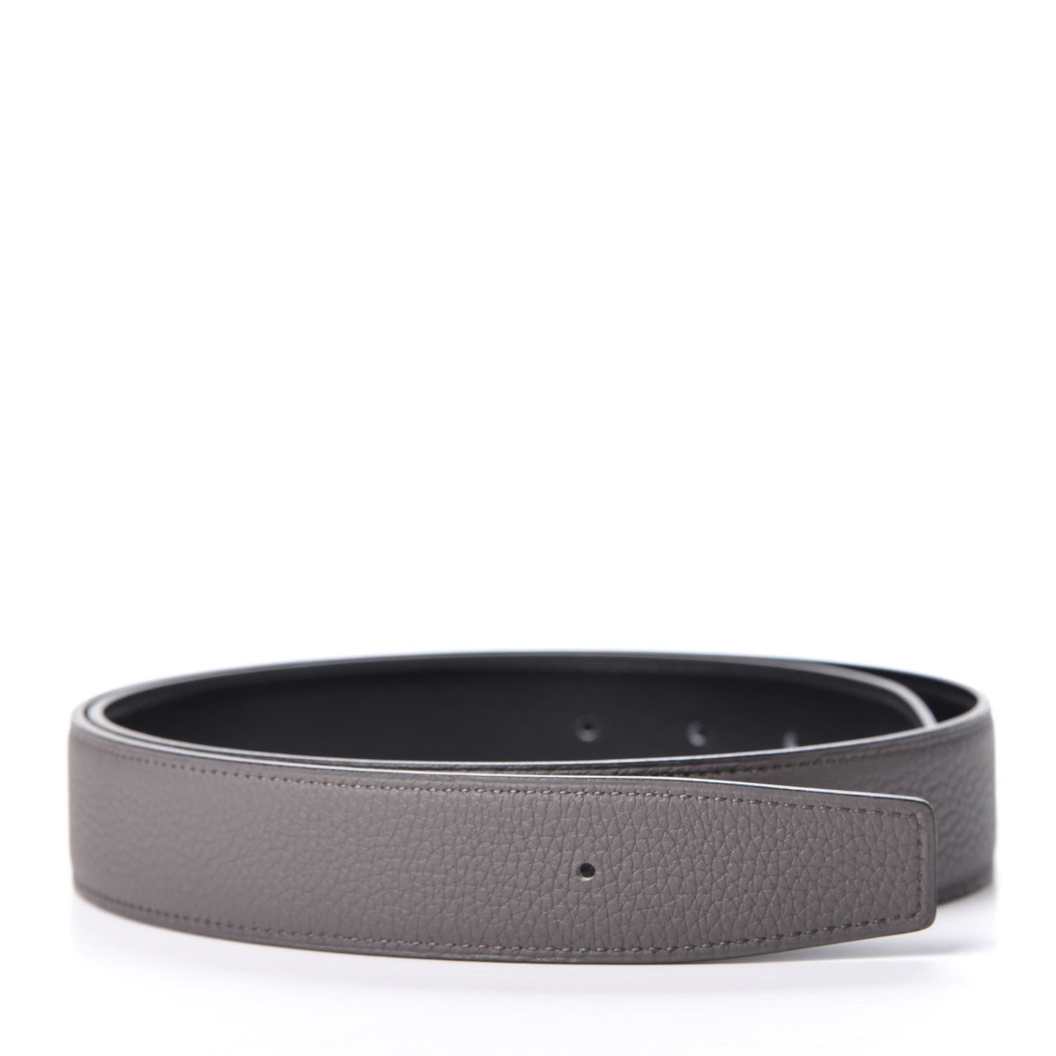 Hermes Box Togo 32mm Belt Strap 85 Black Etain 1 of 4