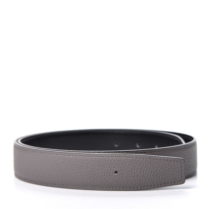 Hermes Box Togo 32mm Belt Strap 85 Black Etain 1 of 4