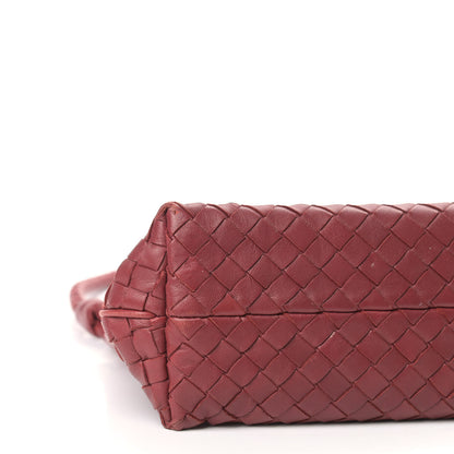 Bottega Veneta Nappa Intrecciato Shoulder Bag Dark Red 7 of 11