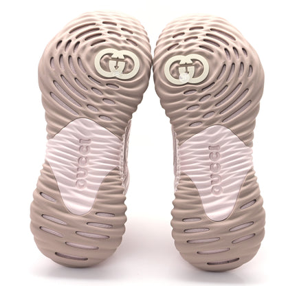 Gucci Calfskin Interlocking G Ripple Womens Platform Sneakers 39 Light Pink 5 of 10