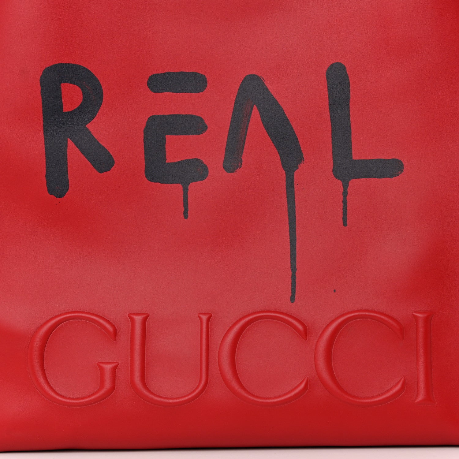 Gucci Calfskin GucciGhost Real Large XL Tote Hibiscus Red 7 of 14