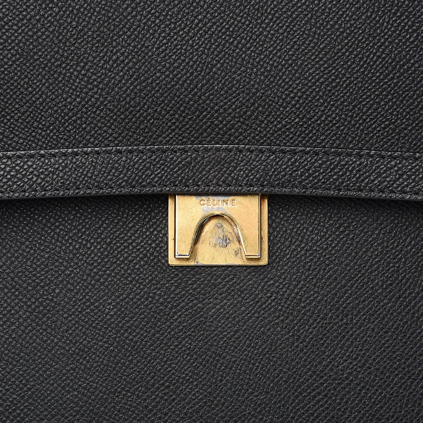 Grained Calfskin Mini Belt Bag Black