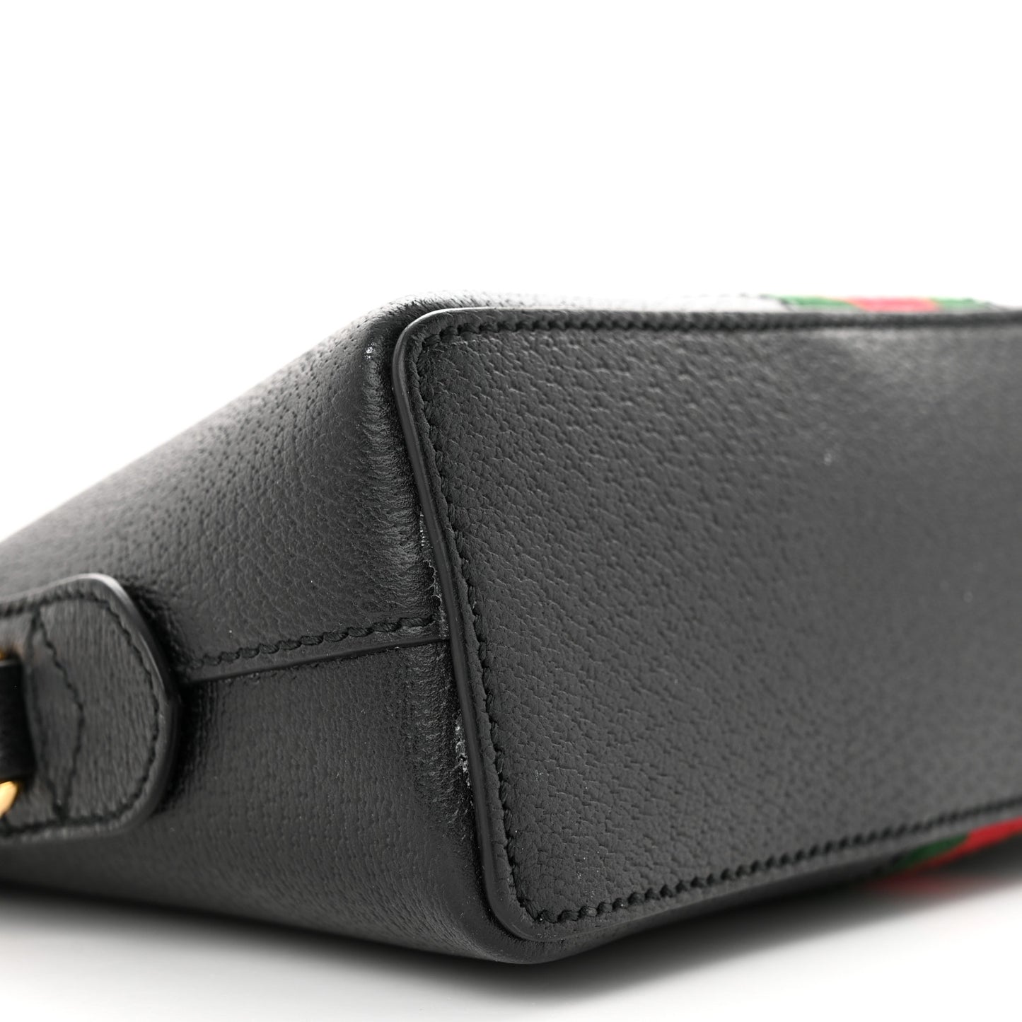Calfskin GG Web Small Ophidia Dome Shoulder Bag Black
