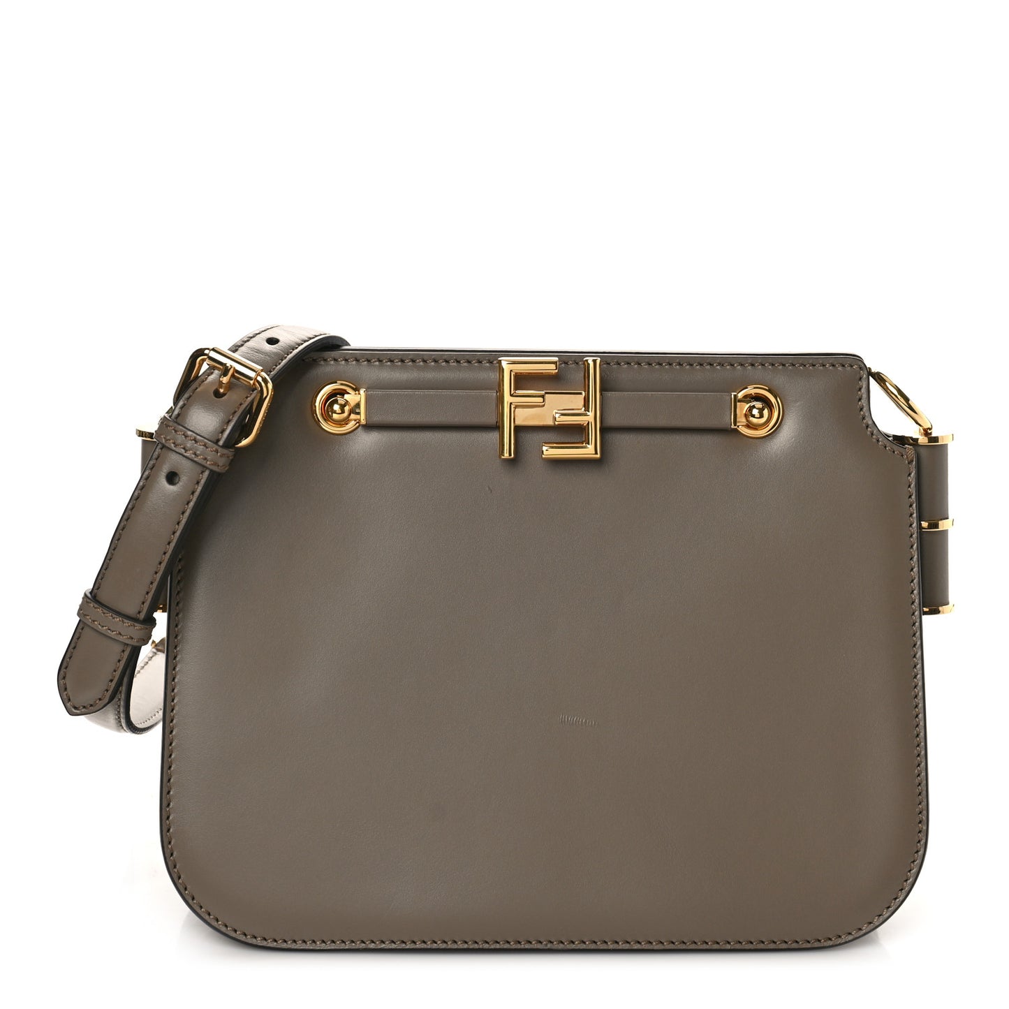 Vitello King Luxor Fendi Touch Shoulder Bag Tartufo