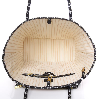 Louis Vuitton Monogram Giant Jungle Neverfull MM Ivory 5 of 10