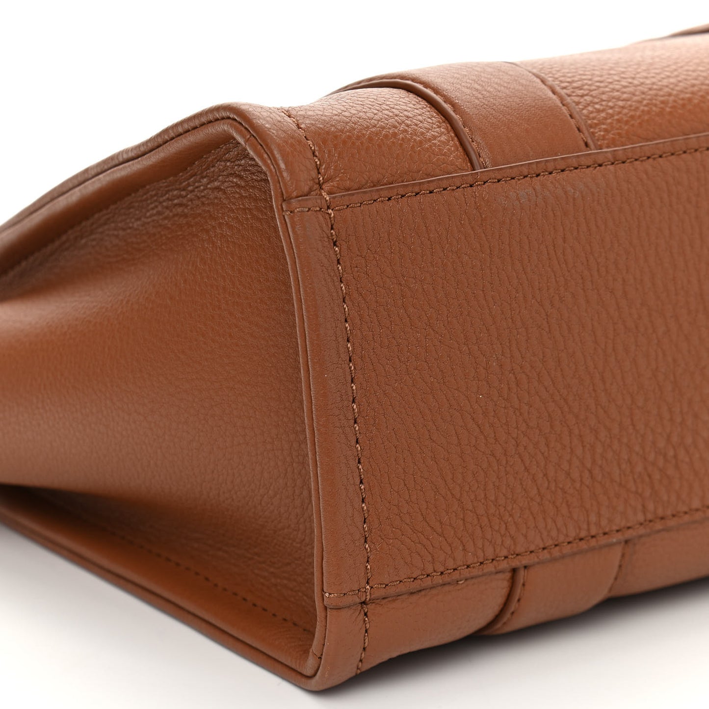 Grained Calfskin Small The Tote Bag Argan Oil