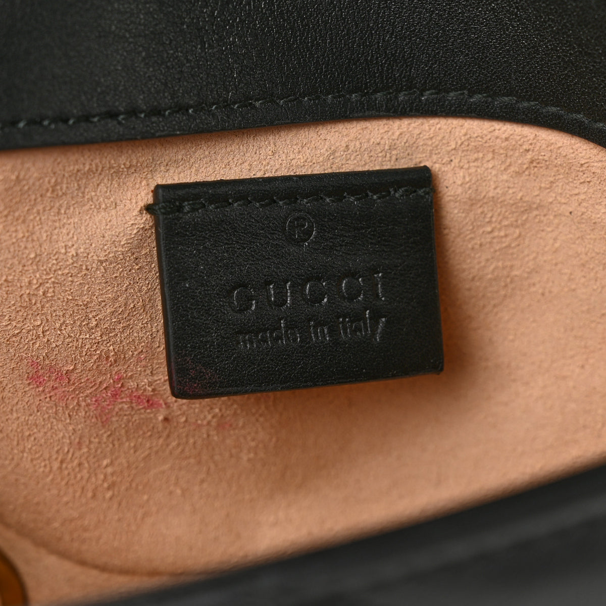 Gucci Calfskin Matelasse Super Mini GG Marmont Shoulder Bag Black 6 of 13