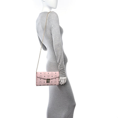 MCM Visetos Medium Patricia Wallet On Chain Soft Pink 2 of 11