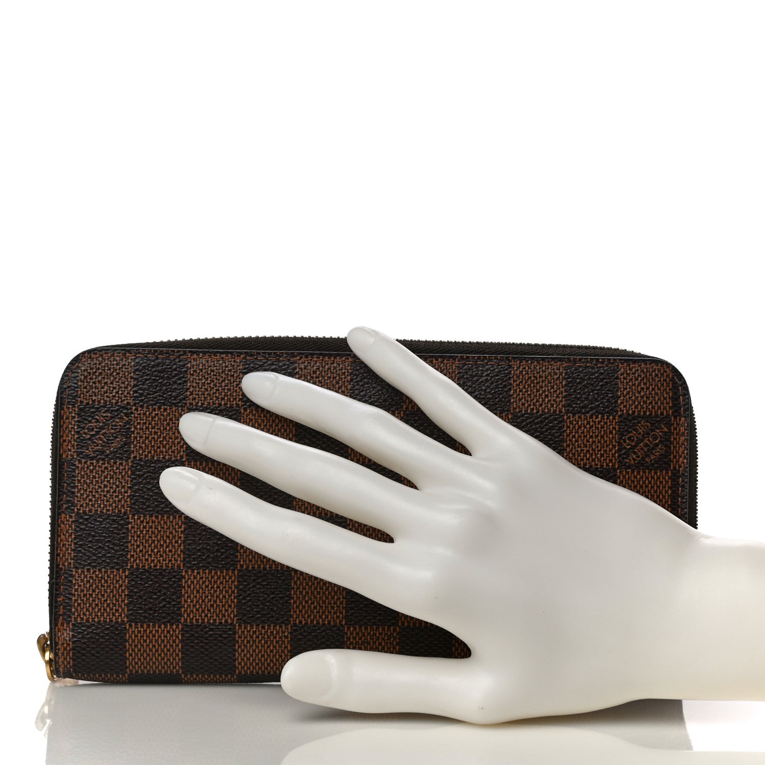 Louis Vuitton Damier Ebene Zippy Wallet 2 of 10