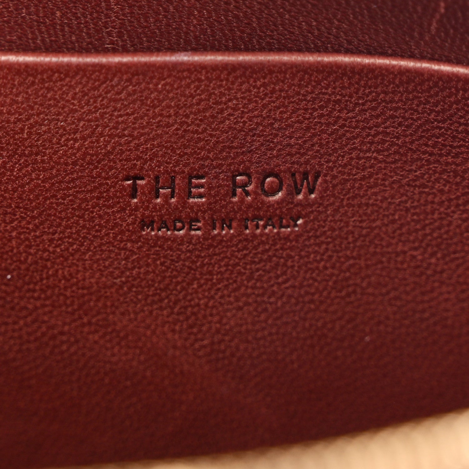 The Row Saddle Calfskin Dalia Baguette Shoulder Bag Burgundy 6 of 10