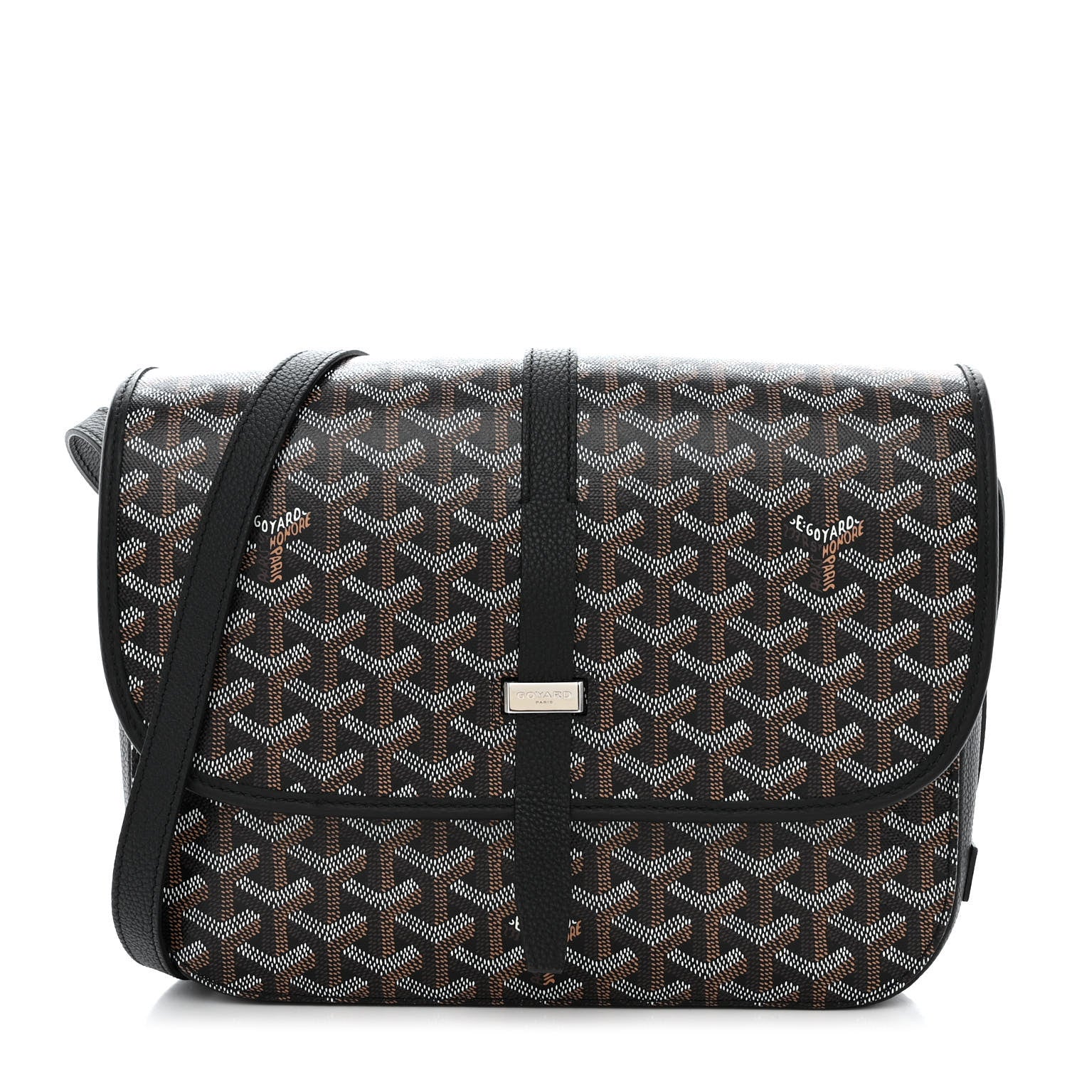 Goyard Goyardine Belvedere II MM Messenger Bag Black 1 of 9