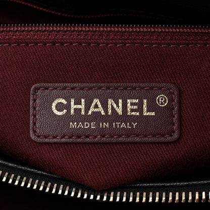 Chanel Shiny Sheepskin Quilted Large Trapezio Flap Black 6 of 11