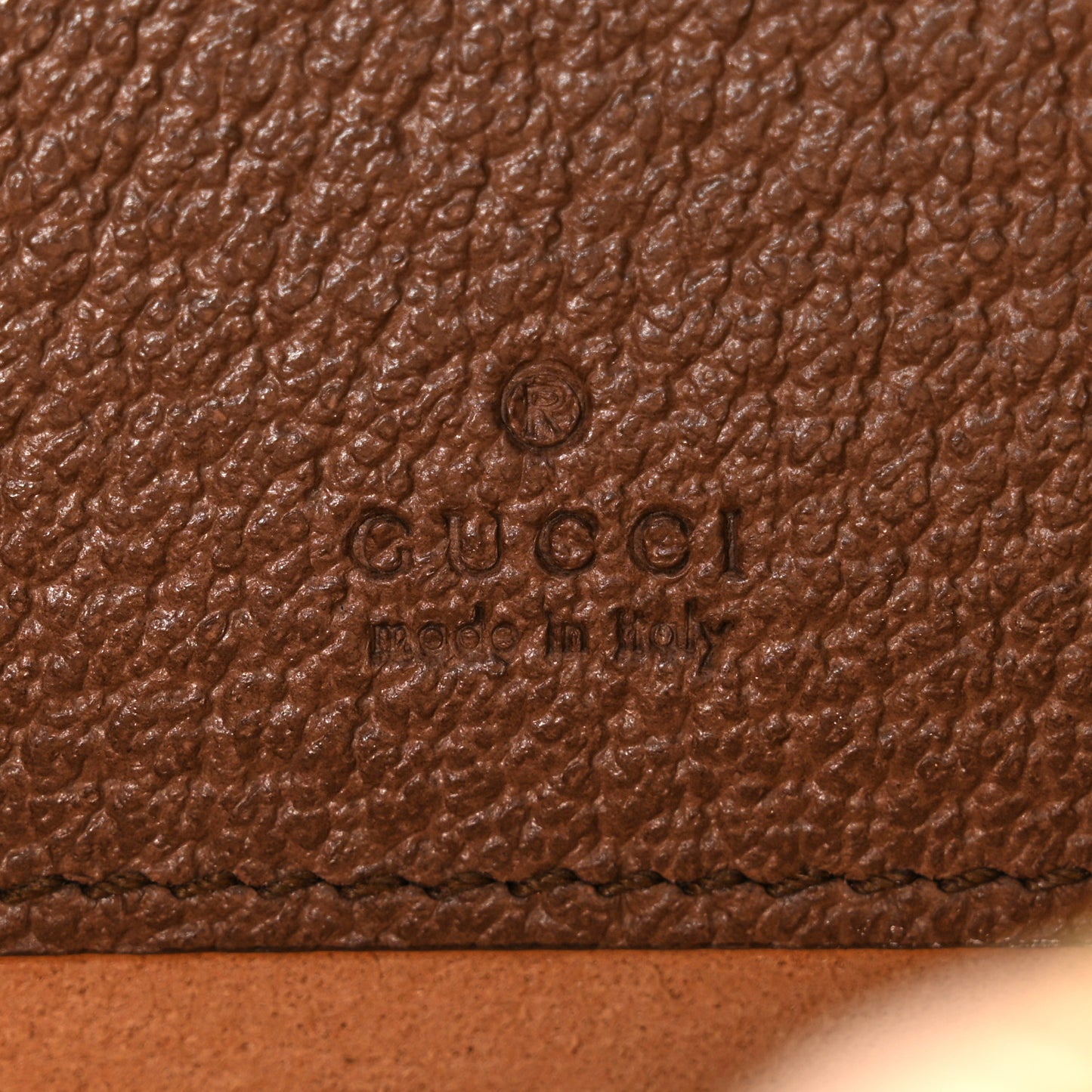 GG Supreme Monogram Web Ophidia Circle Wristlet Beige New Acero