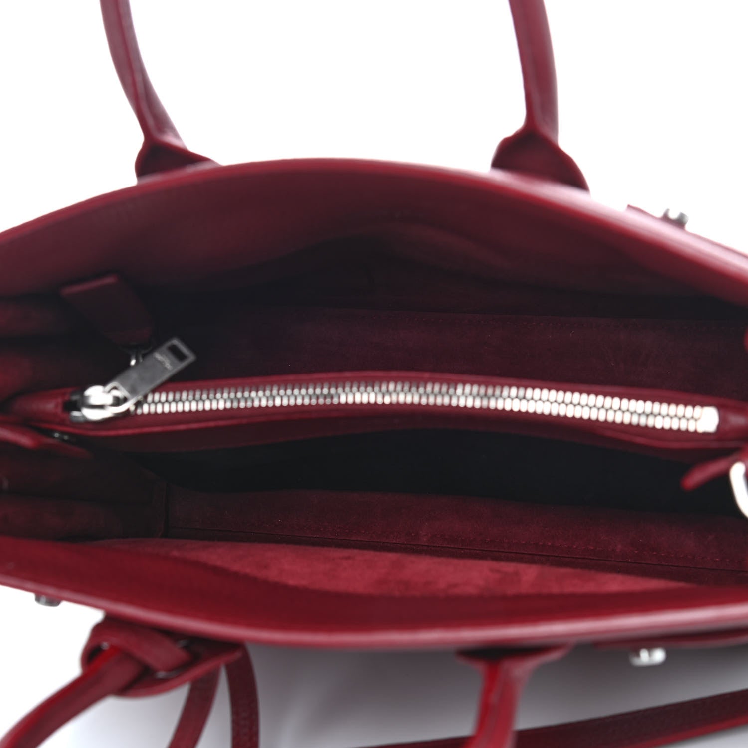 Saint Laurent Grained Calfskin Nano Sac De Jour Souple Palissandre 5 of 11