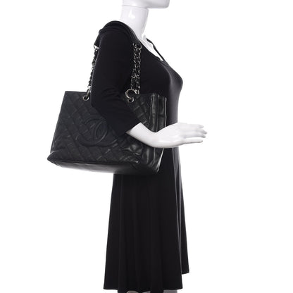 Chanel Caviar Quilted Grand Shopping Tote GST Black 2 of 14