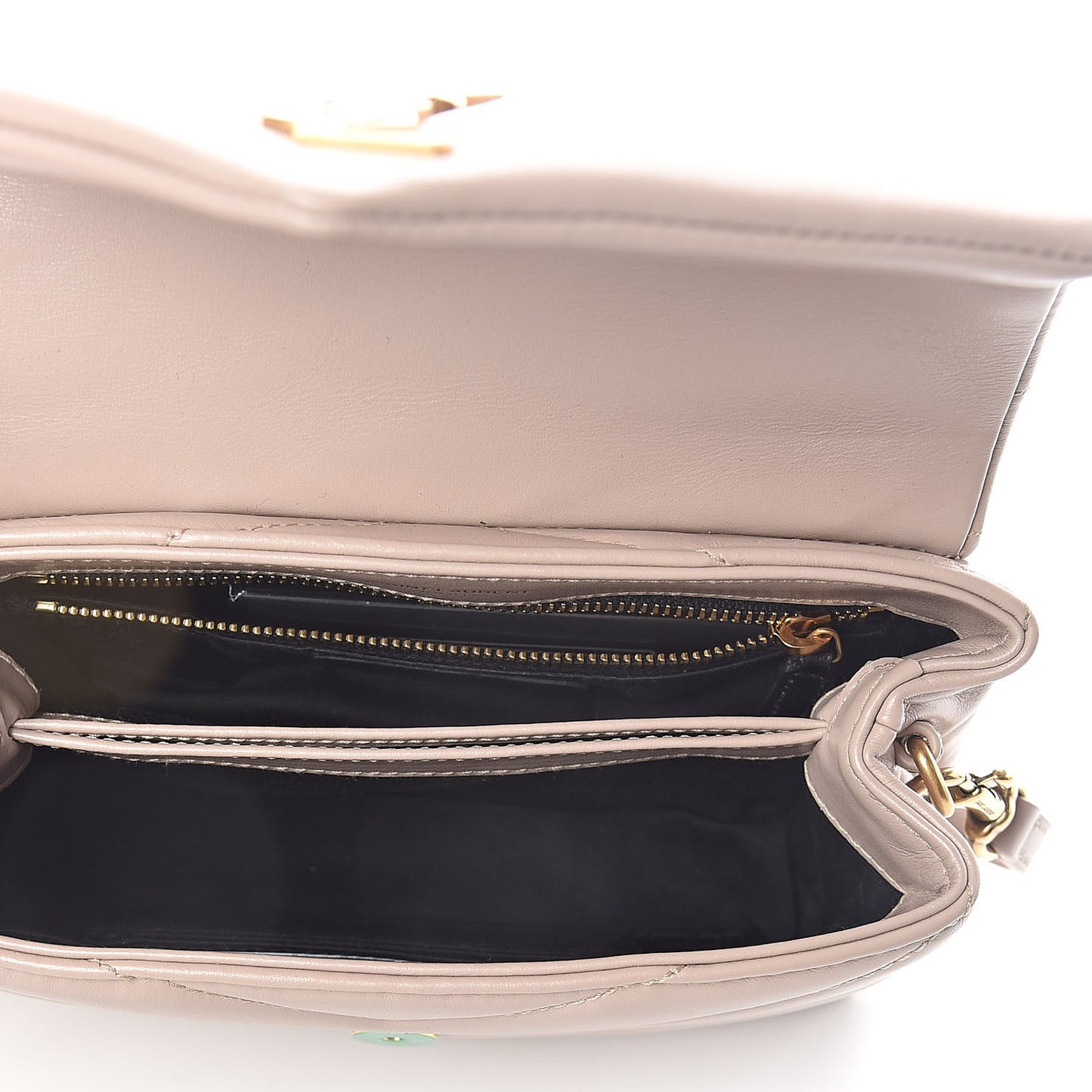 Calfskin Y Quilted Monogram Toy Loulou Crossbody Bag Marble Pink