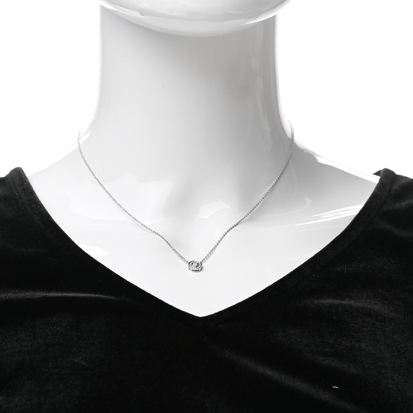 Platinum Diamond Circlet Pendant Necklace
