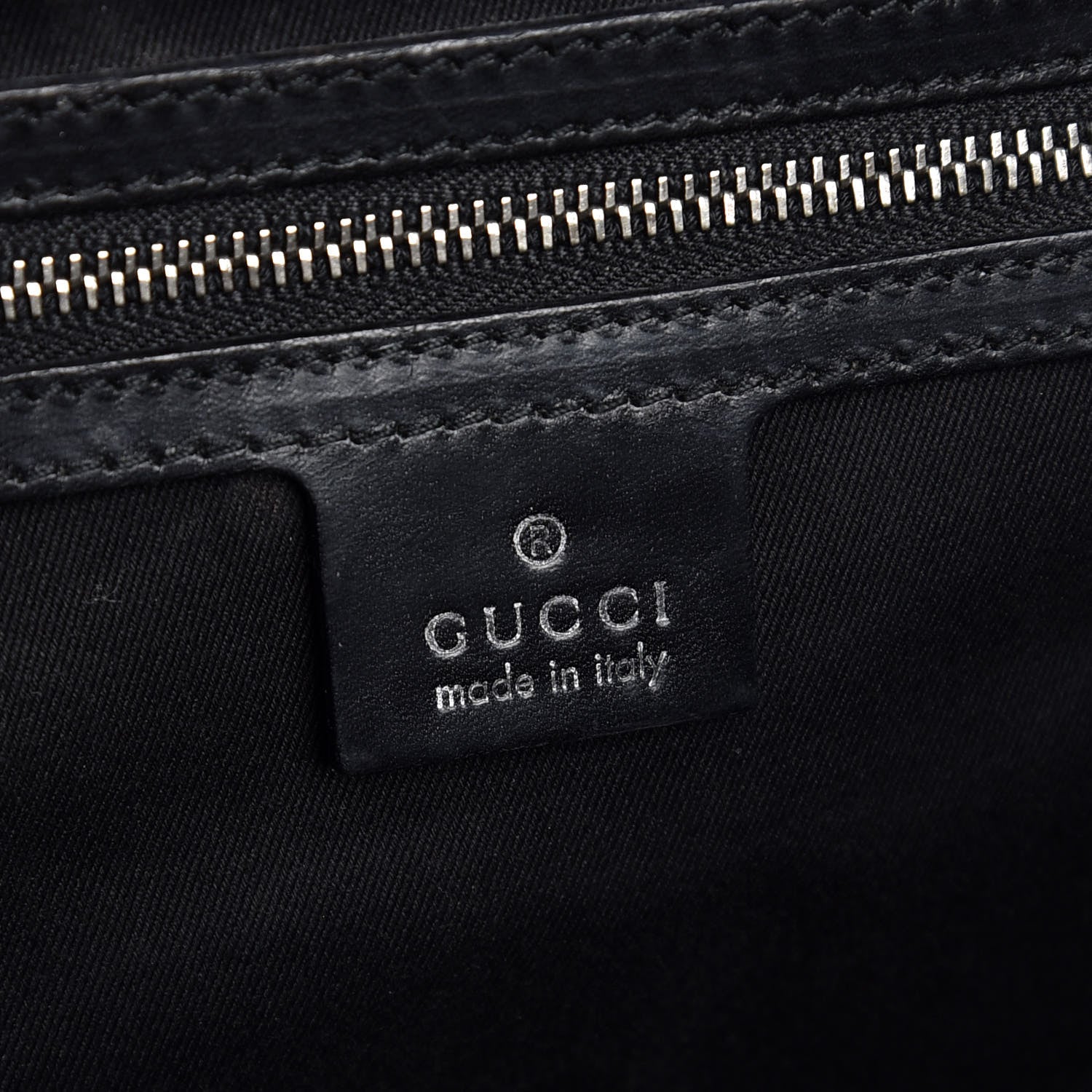 Gucci Monogram Studded Bamboo Bullet Satchel Black 6 of 9
