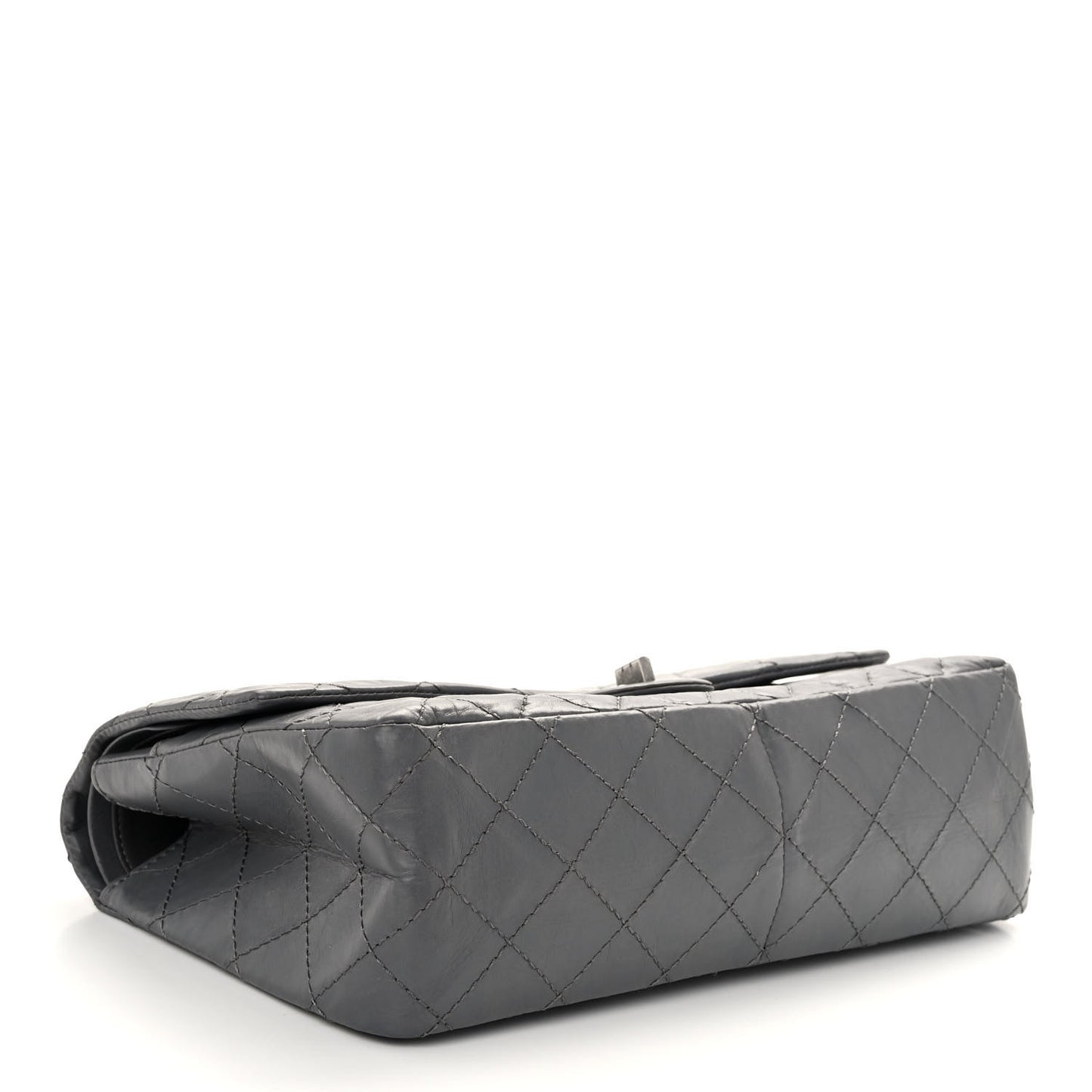 Aged Calfskin Quilted 2.55 Reissue 226 Flap Grey