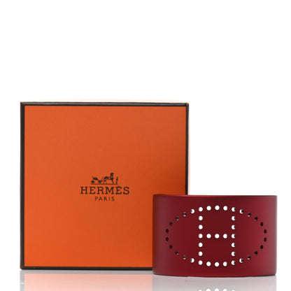 Hermes Aluminium Evelyne Sunset Cuff Bracelet T2 Rouge H 5 of 5