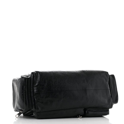 Balenciaga Agneau Arena Men's Superbusy Small Sling Zip Shoulder Bag Black 4 of 10