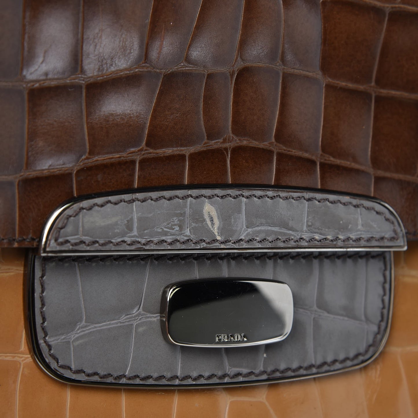 Crocodile Shoulder Bag Multicolor