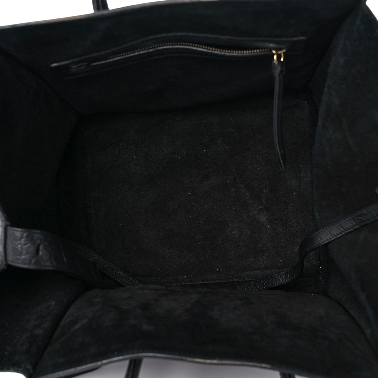 Celine Crocodile Embossed Calfskin Large Phantom Luggage Black 5 of 21